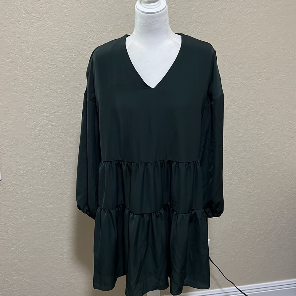 Forest green dress